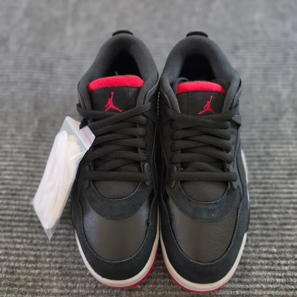 Air Jordan 4RM Men's Size 11 Sneakers Black/Wolf Gray/White/Varsity Red
